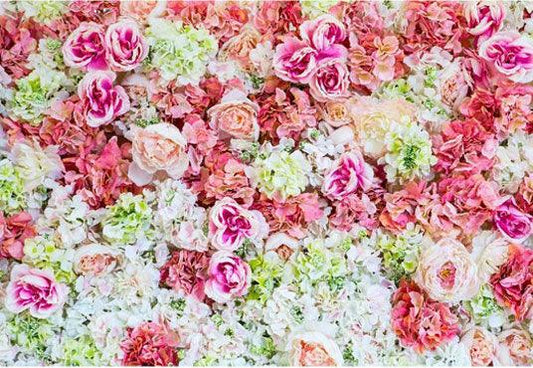 Printed Beautiful Brilliant Floral Wall Backdrop For Photography