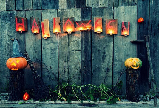 Wood Halloween Photography Backdrops
