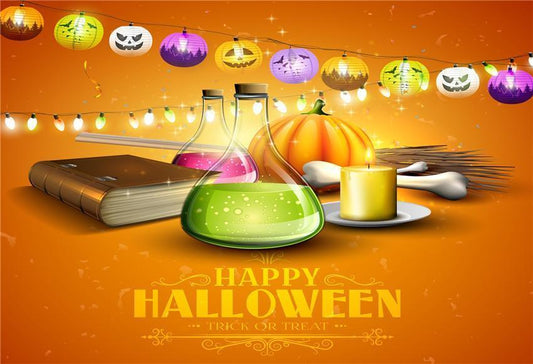 Magic Pumpkin Halloween Photography Backdrop