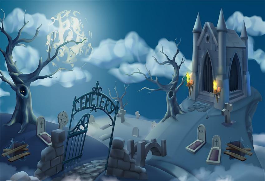 Magic Castle Halloween Photography Backdrops