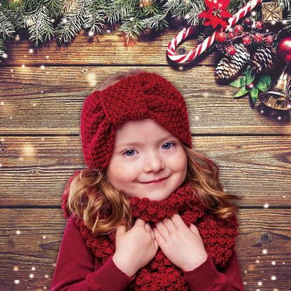 Brown Wood Wall Shiny Christmas Backdrops
