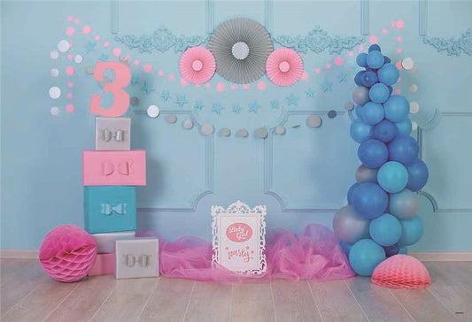 3th Baby Show Decor Backdrops for Party