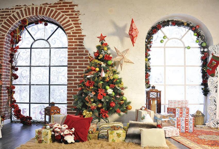 Christmas Window Photography Backdrops