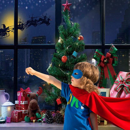 Santa Claus Christmas Window Photo Backdrops