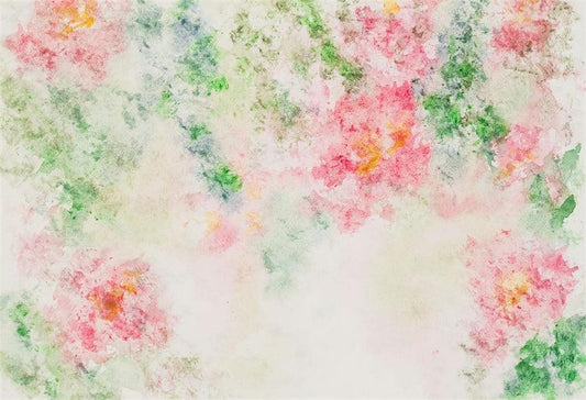 Pink Abstract Floral Portrait Backdrop for Studio