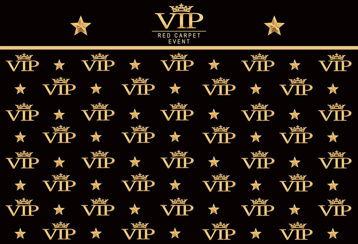 Black Photography Backdrops VIP for Party