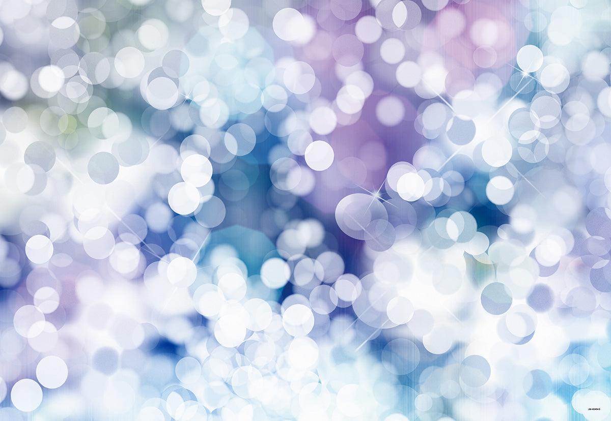 Blue Lavender Polka Bokeh Backdrop for Newborn