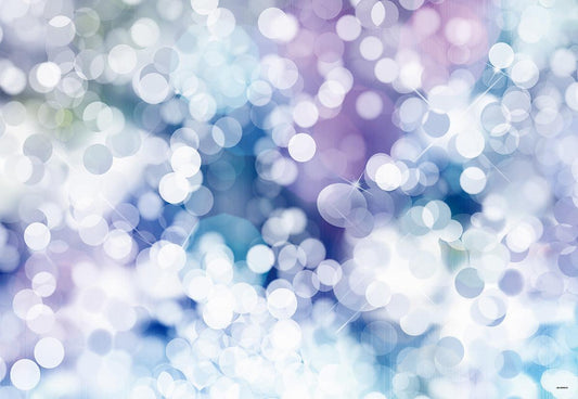 Blue Lavender Polka Bokeh Backdrop for Newborn