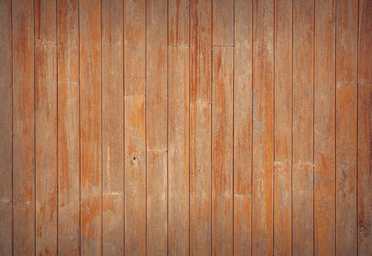 Orange Wood Grain Wood Floor Backdrops for Studio