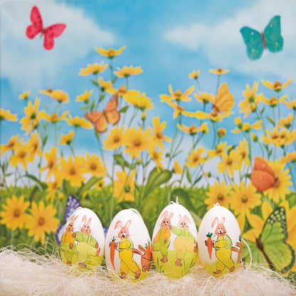 Happy Easter Spring Flowers Backdrops for Photography