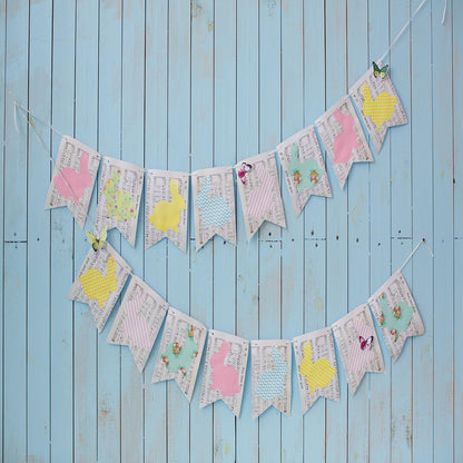 Vintage Blue Wood Wall Rabbit Card Easter Photography Backdrop