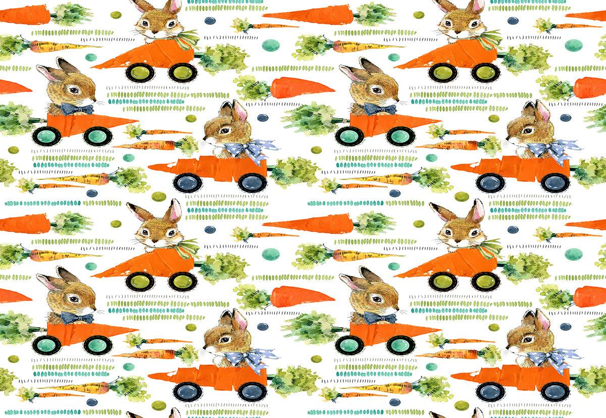 Carrot Car Rabbit Easter Photo Booth Prop Backdrops