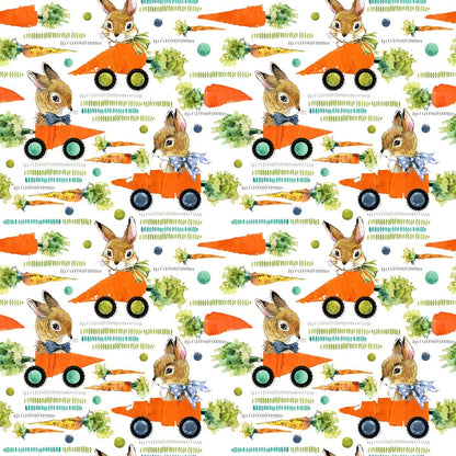 Carrot Car Rabbit Easter Photo Booth Prop Backdrops