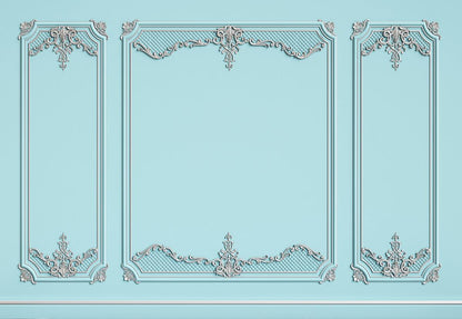 Light Blue Art Wall Backdrop for Wedding