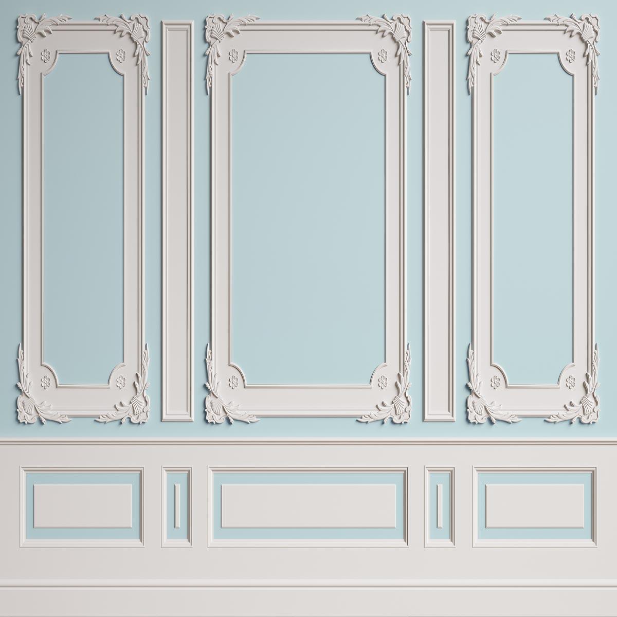 White Light Blue Art Texture Wall Wedding Backdrops for Studio