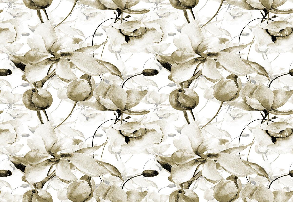 Dark Green Flowers Baby Show Backdrops