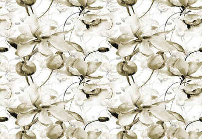 Dark Green Flowers Baby Show Backdrops