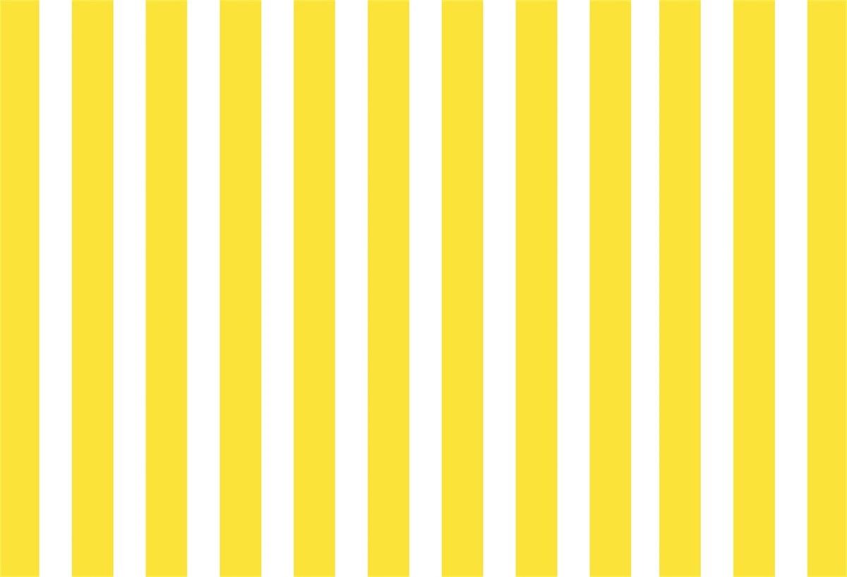White and Yellow Stripe Fabric Photography Backdrops