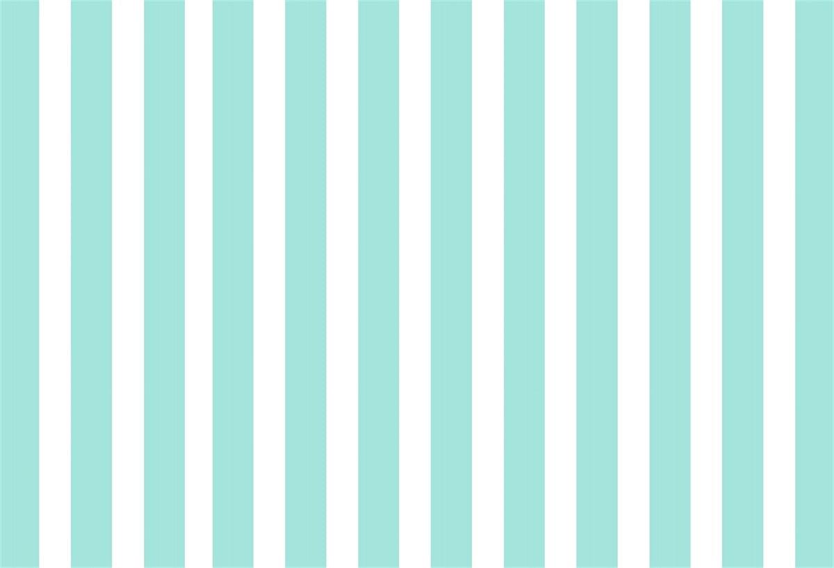 White and Mint Stripe Photo Background Backdrop