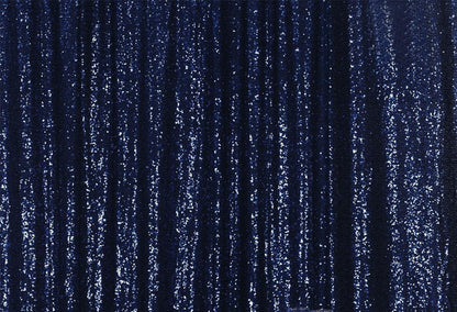 Navy Blue Sequins Fabric Photography Backdrop for Party