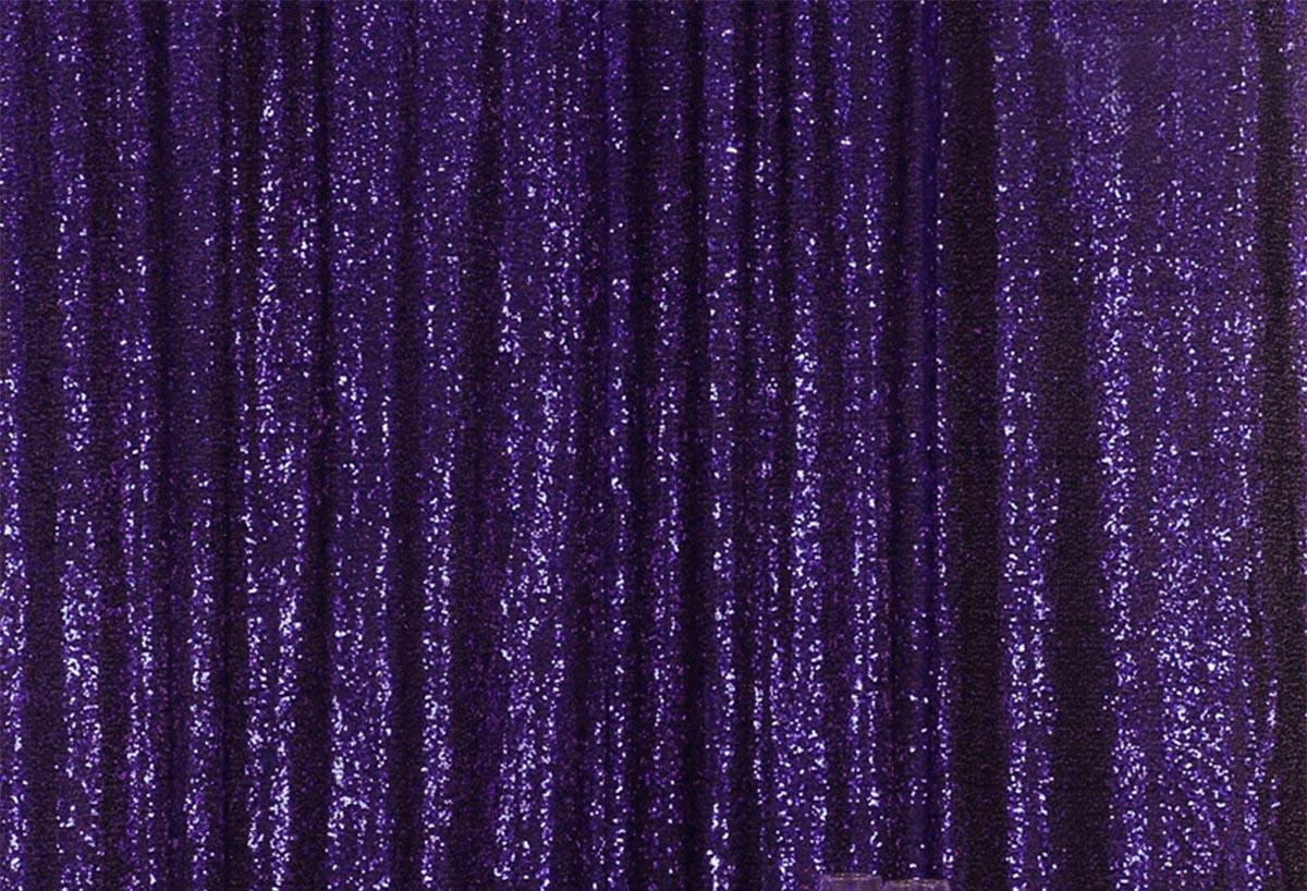 Purple Sequins Fabric Photography Backdrop for Party