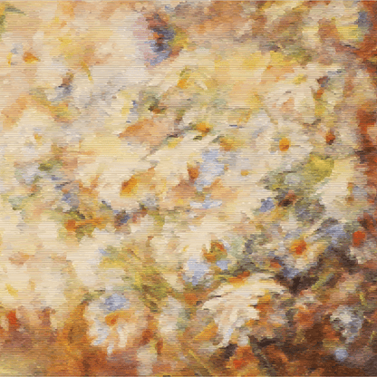 Vector Oil Painting Bouquet of White and Yellow Flowers Photo Backdrop SBH0028