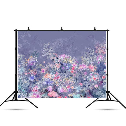 Abstract Beautiful Peony Flowers Watercolor Painting Backdrop for Photo Studio SBH0041