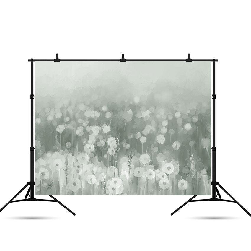 Green Watercolor Digital Abstract Patterns Background for Photo Studio SBH0052