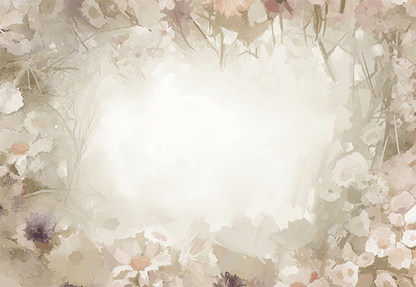 Vintage Flowers Photography Backdrop Painted Floral Background for Photo Video Studio SBH0054