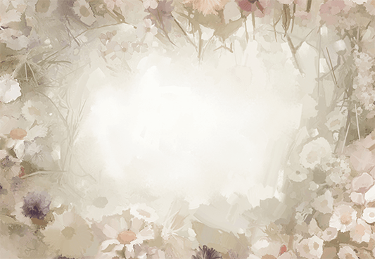 Vintage Flowers Photography Backdrop Painted Floral Background for Photo Video Studio SBH0054