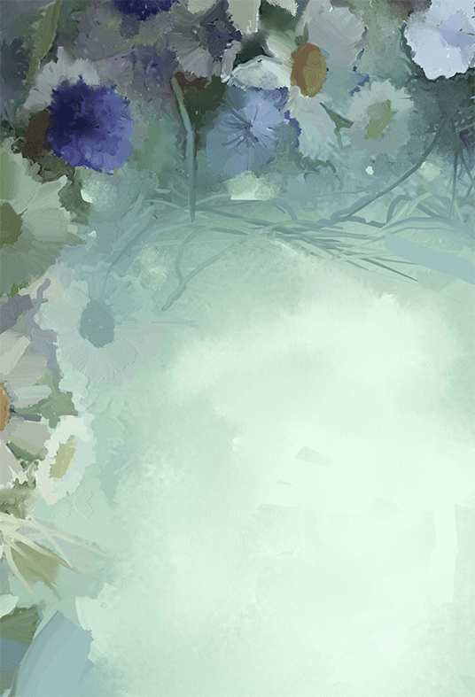 Green Watercolor Floral Abstract Wonderland Background for Photography Props SBH0055