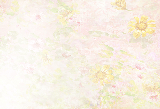 Yellow Flower Background Watercolor Photo Studio Props for Photographer SBH0060