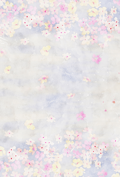 Beautiful Watercolor Flower Bouquet Photo Backdrop for Photography SBH0070