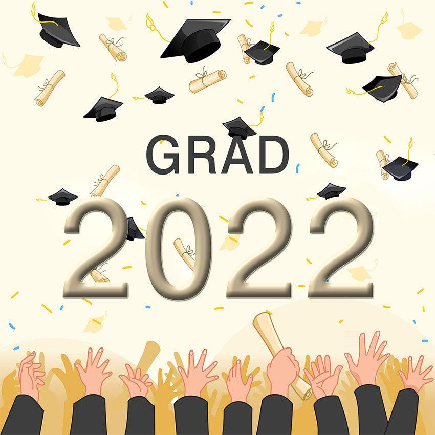 Bachelor Hat decoration Graduation Party Backdrop for Photography Grad ...