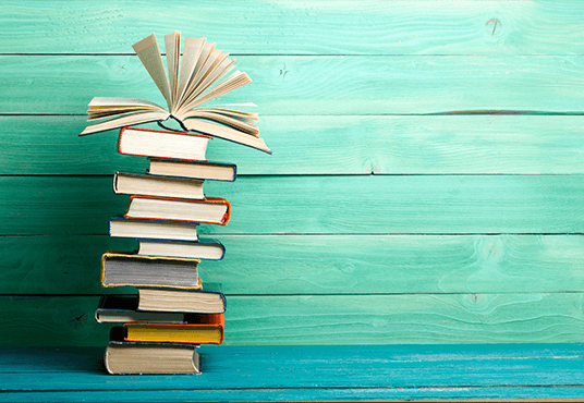 Back to School Composition with Vintage Old Hardback Books Photography Backdrop?SBH0110