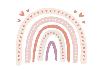 Boho Nursery Rainbow Pattern Background Backdrop for Photography SBH0129