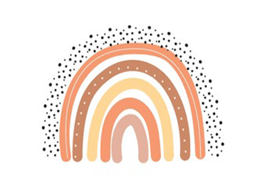 Boho Rainbow Cute Children's Room Decoration Photography Backdrop SBH0134