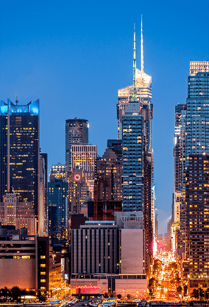 New York Skyline Panorama Photography Backdrop SBH0312