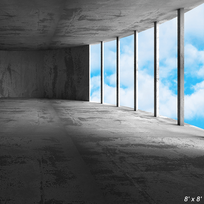 Concrete Architecture Empty Room Photography Backdrop SBH0314
