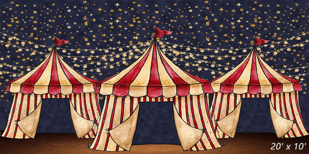 Glitter Circus Theme Children Photography Backdrops SBH0323