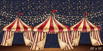 Glitter Circus Theme Children Photography Backdrops SBH0323