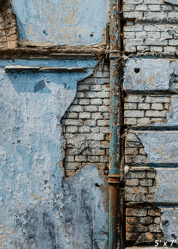 Ruined Brick Wall Backdrop for Grunge Photography SBH0325