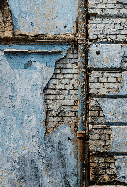 Ruined Brick Wall Backdrop for Grunge Photography SBH0325