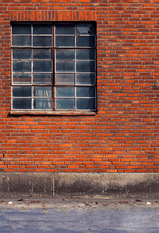 Old Barred Window Brick Backdrop for Photography SBH0340