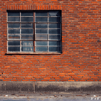 Old Barred Window Brick Backdrop for Photography SBH0340