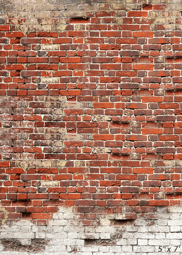 Old Red Brick Wall Backdrop for Photography SBH0349