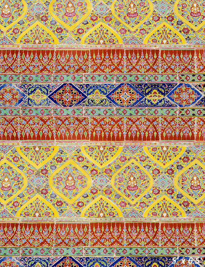 Ceramic Wall In Temple Backdrop for Photography SBH0351