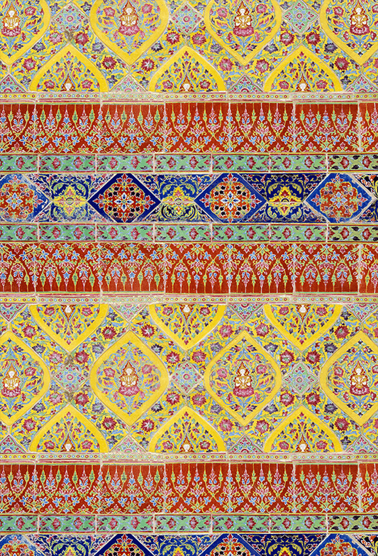 Ceramic Wall In Temple Backdrop for Photography SBH0351