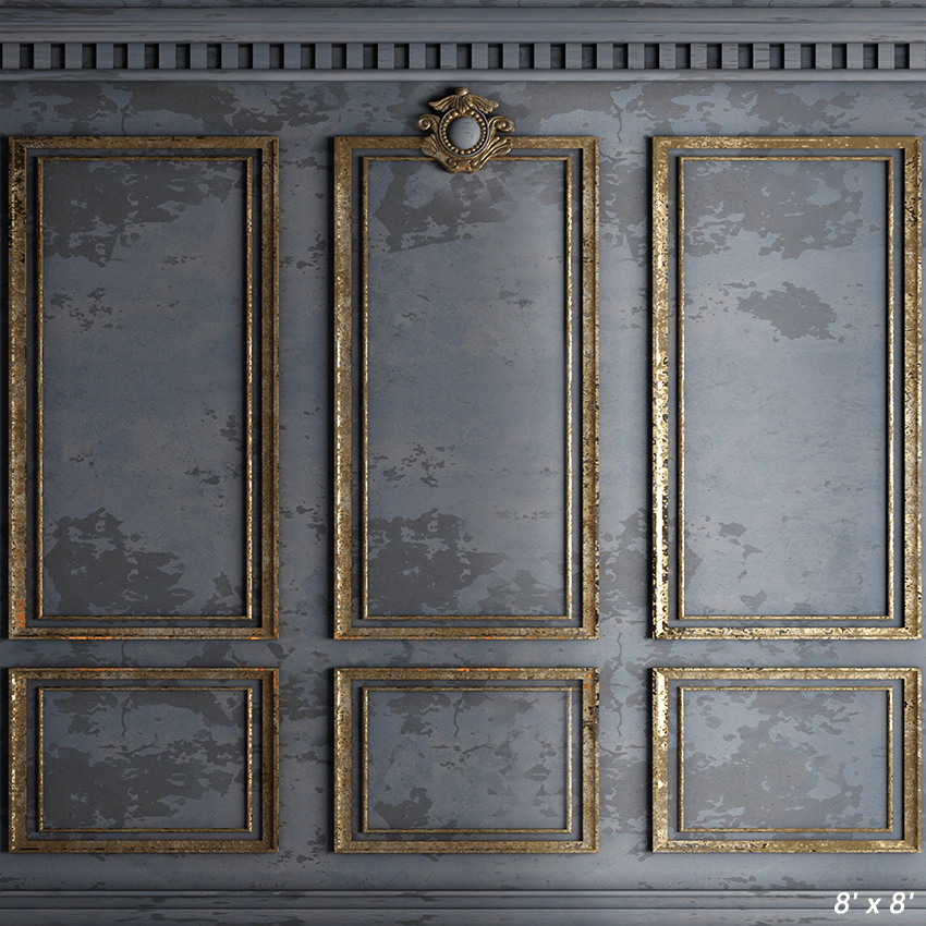 Grey Classic Interior Wall Backdrop for Photography SBH0384