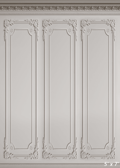 White Classic Interior Wall Photography Backdrop SBH0387